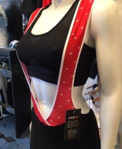 SWISS BIBSHORTS RED/WHITE – Bild 3
