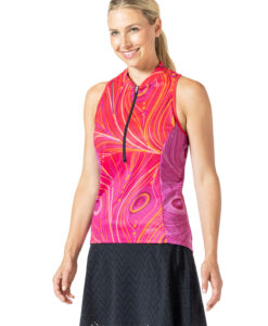 SUN GODDESS NS JERSEY PINK PEACOCK