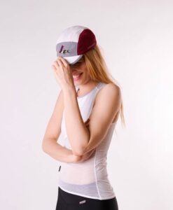 CYCLING CAP GRAVEL WHITE GREY WINE – Bild 7