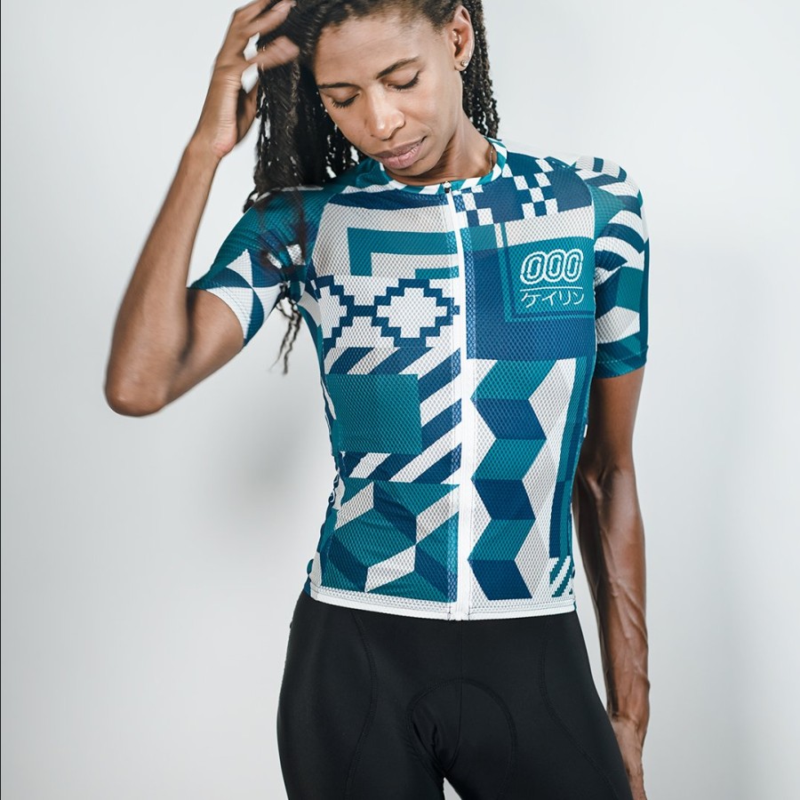 KEIRIN SS JERSEY GREENBLUE