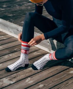 CYCLING SOCKS NORDIC RED