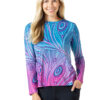 SOLEIL FREE LS TOP BLUE PEACOCK