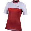 MTB LADY SHIRT RED GREY