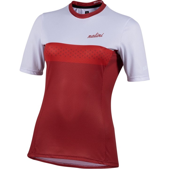MTB LADY SHIRT RED GREY