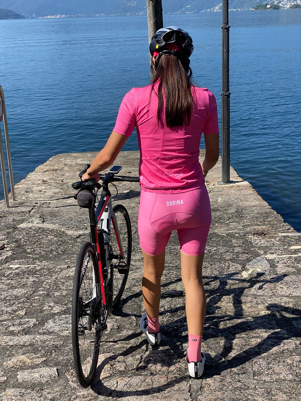 PINK BIB SHORTS LONG