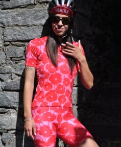Alternative view of PINK FLOWER BIB SHORTS LONG