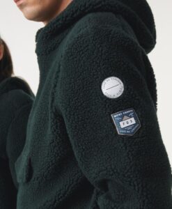 ONDINE FLEECE TOP DARK GREEN