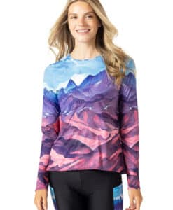 SOLEIL FLOW LS TOP PASSO AZURRA