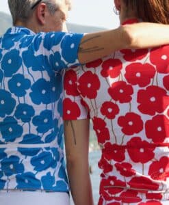 BLUE WHITE FLOWER SS JERSEY – Bild 12