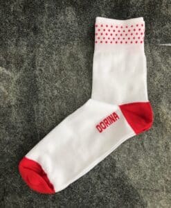 RED GOLD FLOWER SOCKS