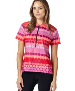 BREAKAWAY MESH SS JERSEY PLUS PINK DOTS