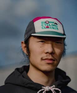 CYCLING CAP ARNAUD SLOW PINK GREY – Bild 3
