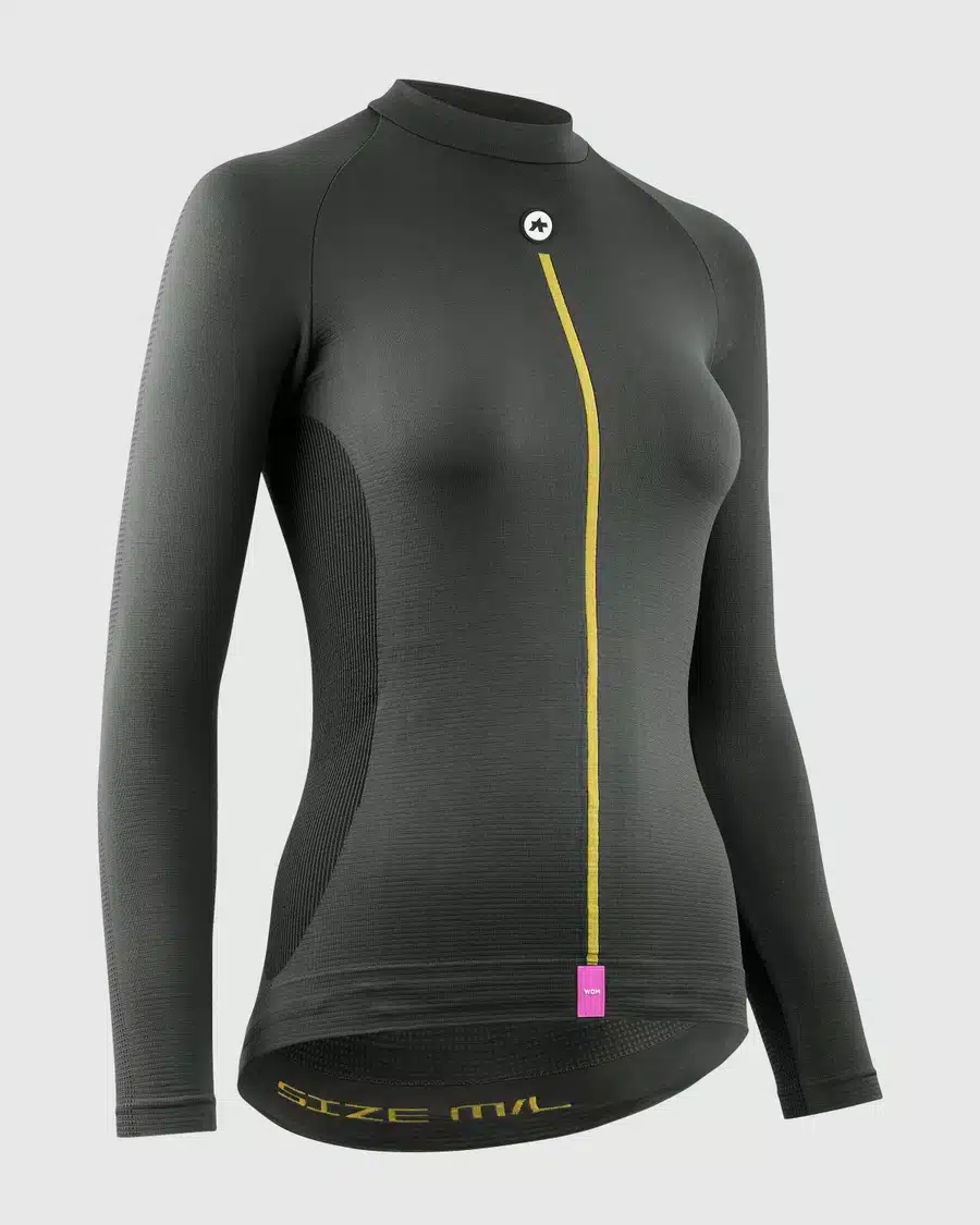 WOMEN'S SPRING FALL LS SKINLAYER P1 ANTHRACITE GREY – Bild 3