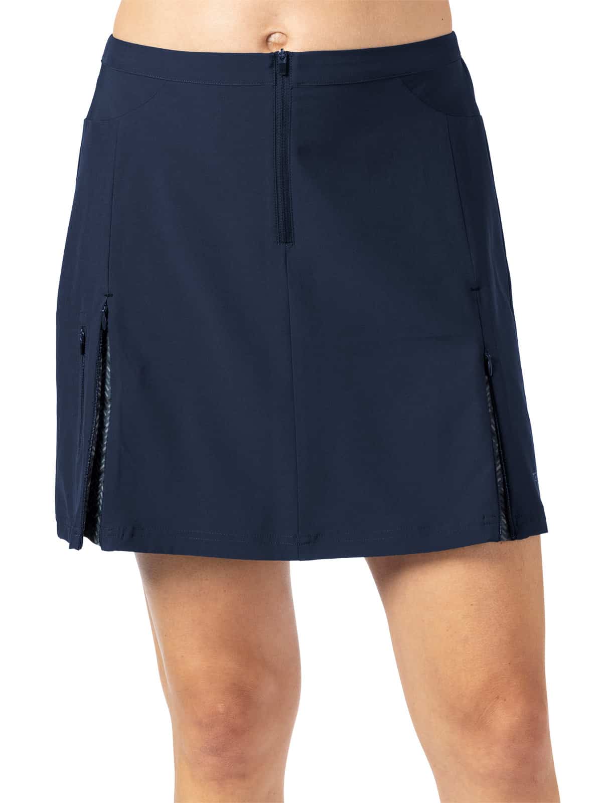 ZIPPER BIKE SKIRT BLACK IRIS