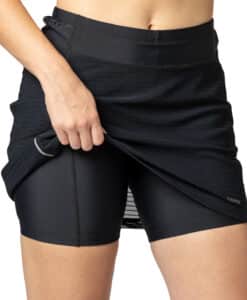 Alternative view of TRIXIE MESH SKORT BLACK MESH