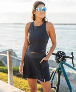 TRIXIE MESH SKORT BLACK MESH