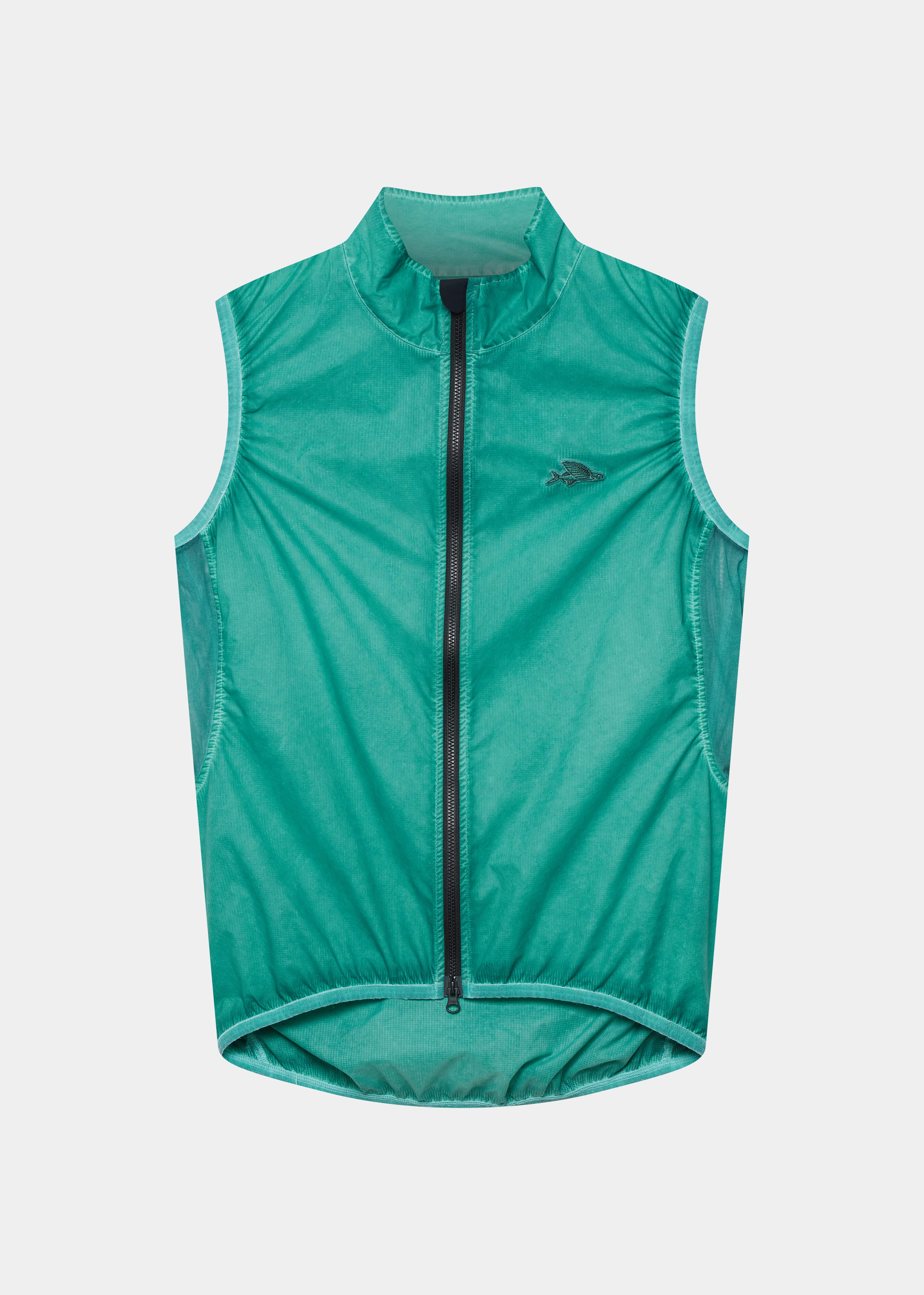 EDITH GILET COLD DYE DARK SEA – Bild 2