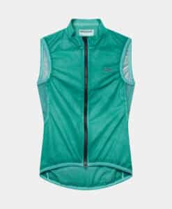 Alternative view of EDITH GILET COLD DYE DARK SEA