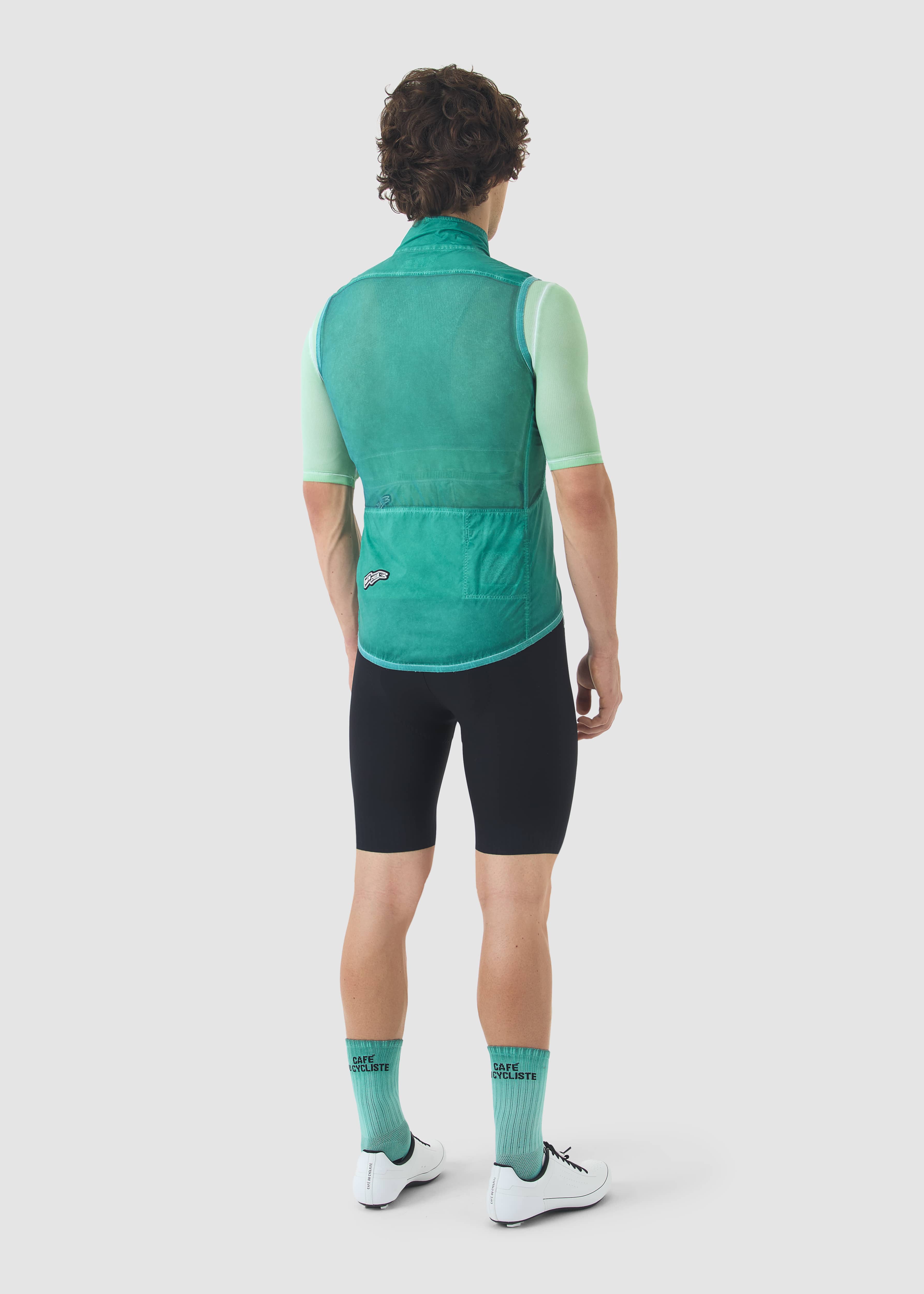EDITH GILET COLD DYE DARK SEA – Bild 5