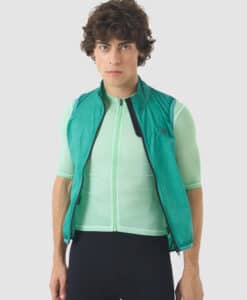 EDITH GILET COLD DYE DARK SEA