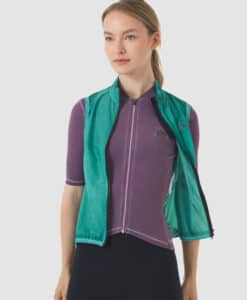 EDITH GILET COLD DYE DARK SEA