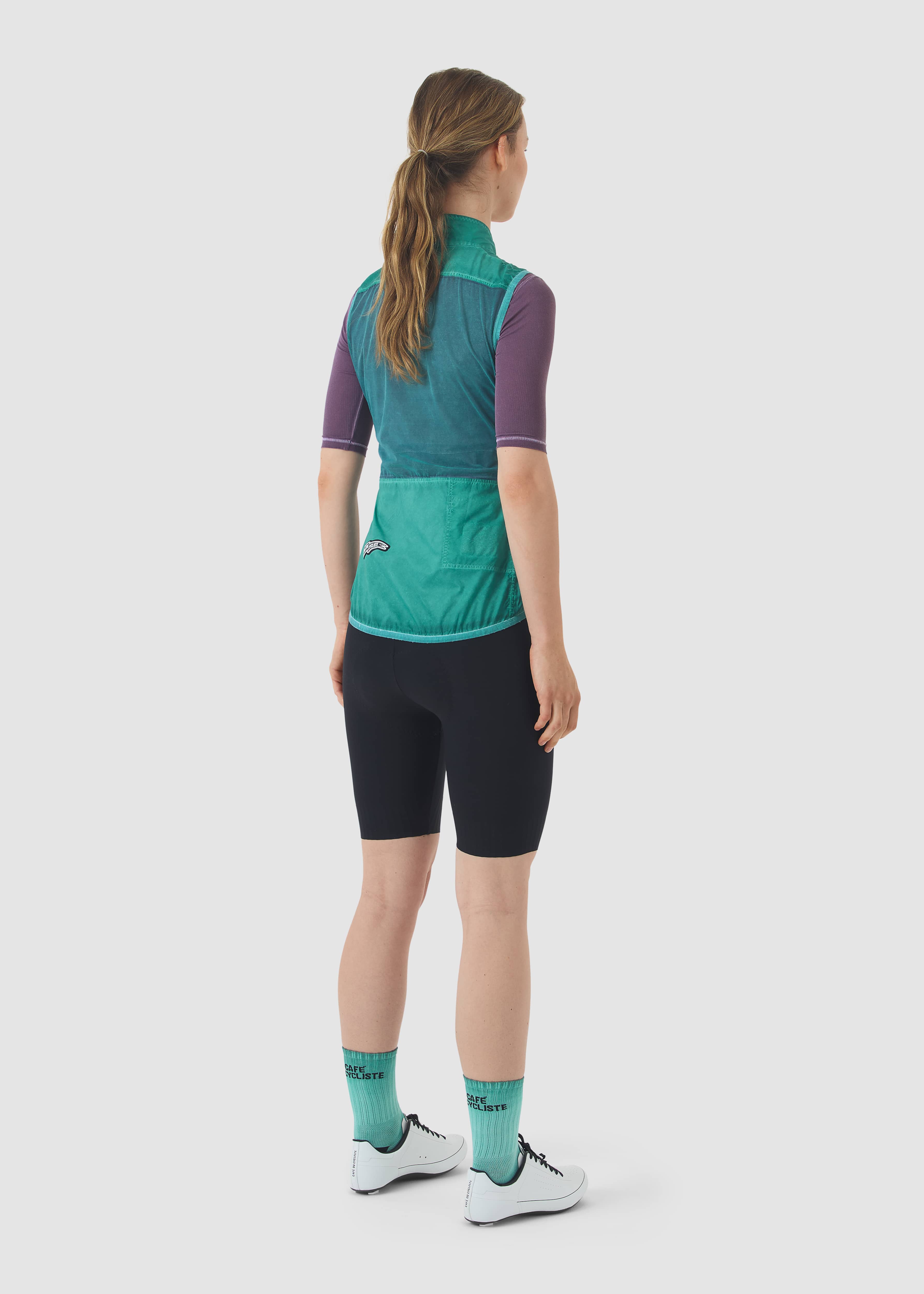 EDITH GILET COLD DYE DARK SEA – Bild 4