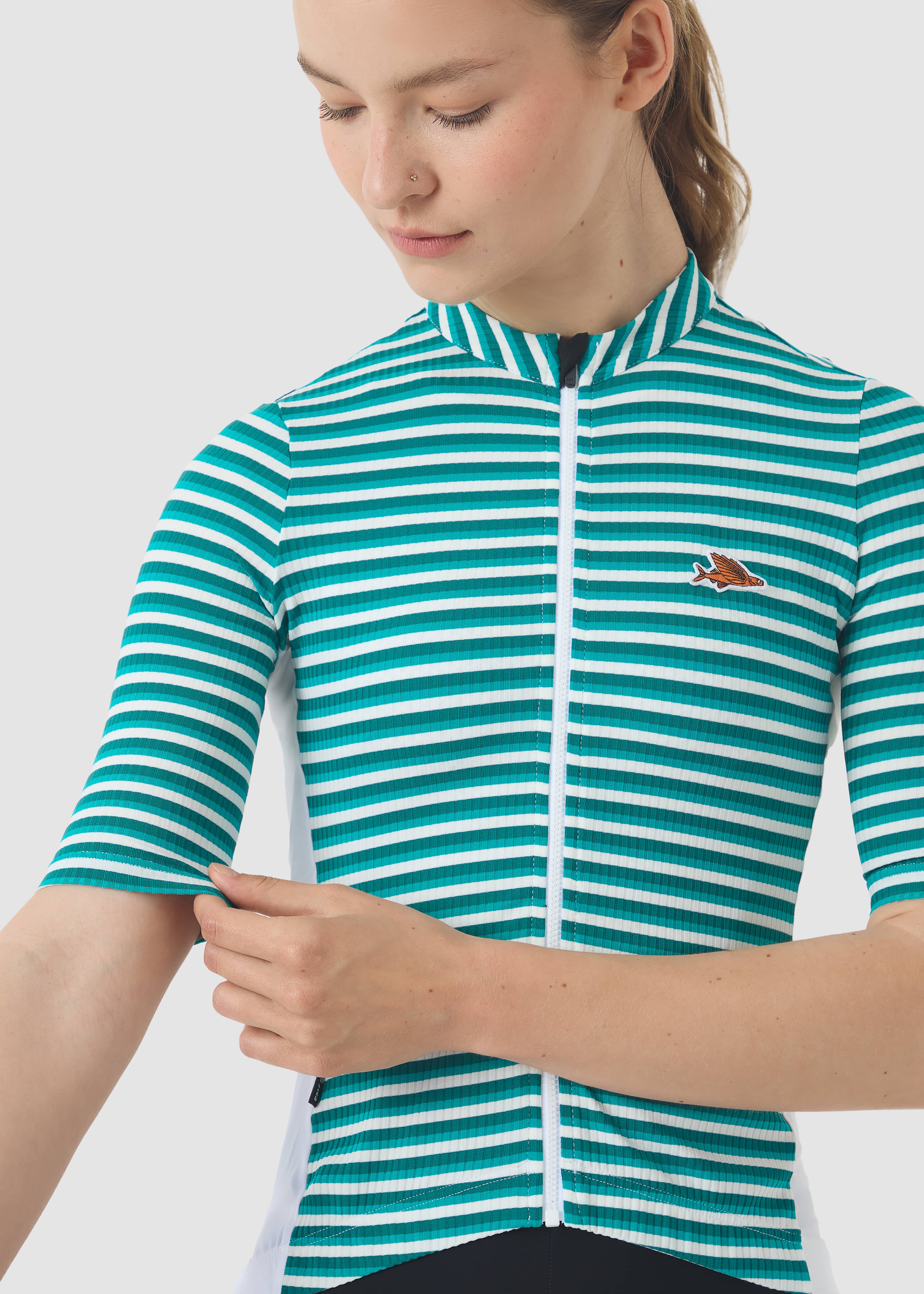 ROMY SS JERSEY WHITE DARK SEA – Bild 4