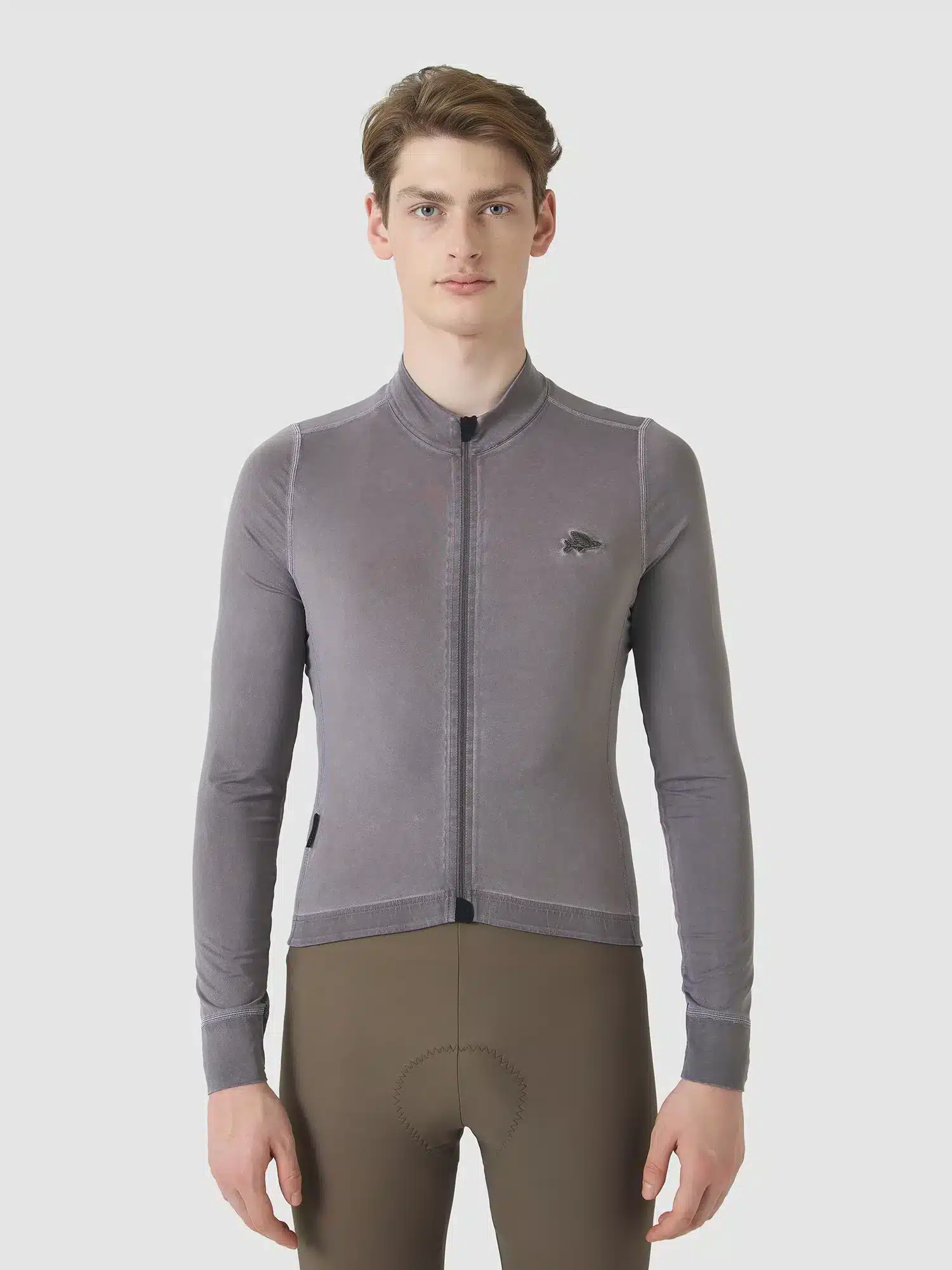 CHARLIE LS JERSEY CHARCOAL
