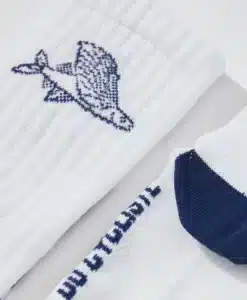 CYCLING SOCKS GRAVEL FLYING FISH WHITE – Bild 3