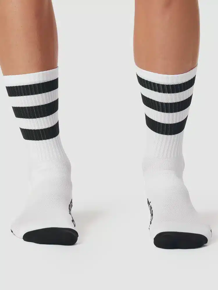 CYCLING SOCKS SKATE WHITE BLACK – Bild 4