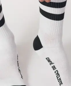 Alternative view of CYCLING SOCKS SKATE WHITE BLACK