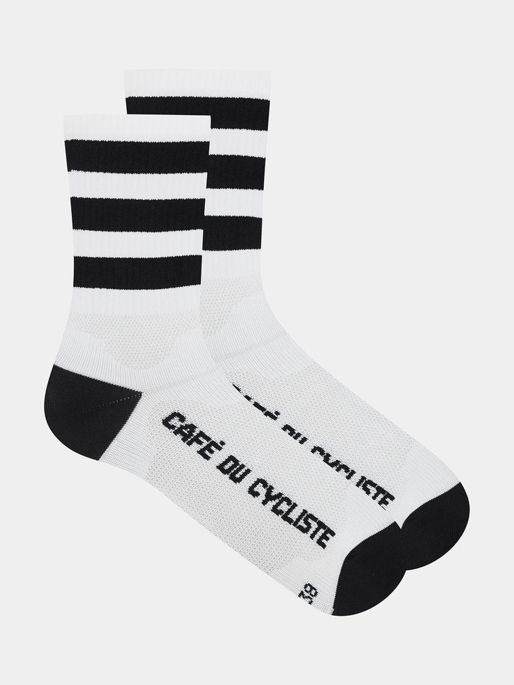 CYCLING SOCKS SKATE WHITE BLACK
