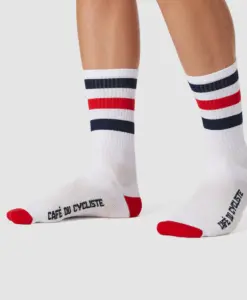 Alternative view of CYCLING SOCKS SKATE NAVY RED